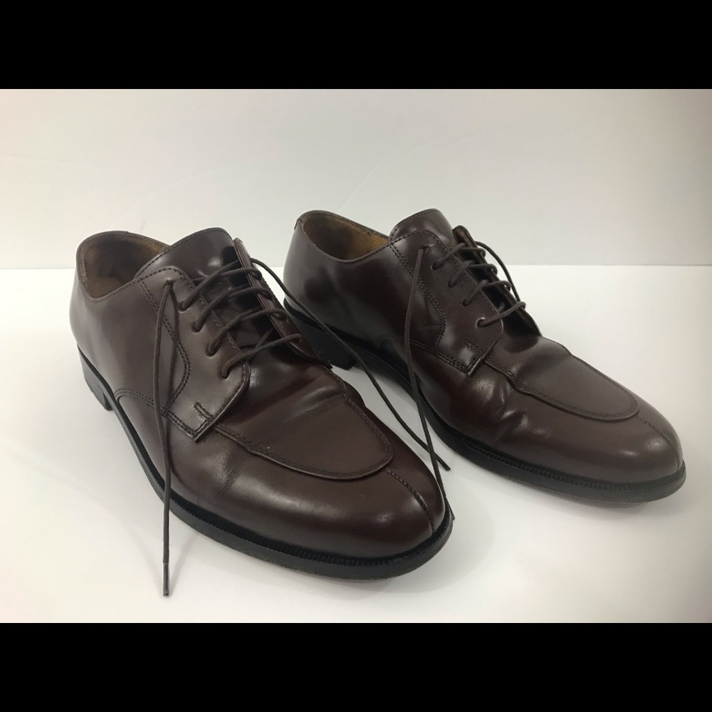 Cole Haan Brown Leather Oxfords Derby Shoes Sz 9.5